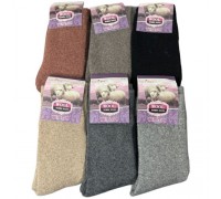 Шкарпетки жін. високі Термо шерсть Ластівка 609 асорті 37-41 (12 шт в уп)