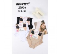 Утяжка фібра BIWIER 2290 білий, бежевий, чорний М-XL (12 шт. в уп)