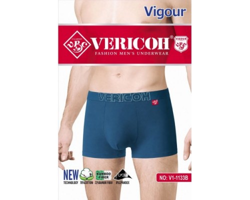 0Бокс. чоловічі Коттон+бамбук VERICON 1133 асорті XL-4XL (12/6 шт в уп)