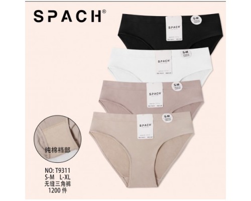 Трусы жен. SPACH 9311 белый,бежевый,черный  S-M/L-XL (24 шт в уп.)