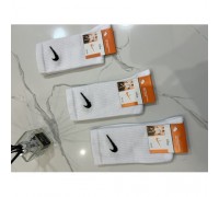 Шкарпетки чоловічі високі Котон NIKE білі 43-45 ( 12 шт в уп)