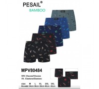 Боксери чоловічі PESAIL 80484 бамбук асорті М-3XL (12 шт в уп)