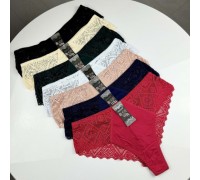 Труси фібра+мереживо BIWIER 998  асорті ХL-3XL (24 шт. в уп)