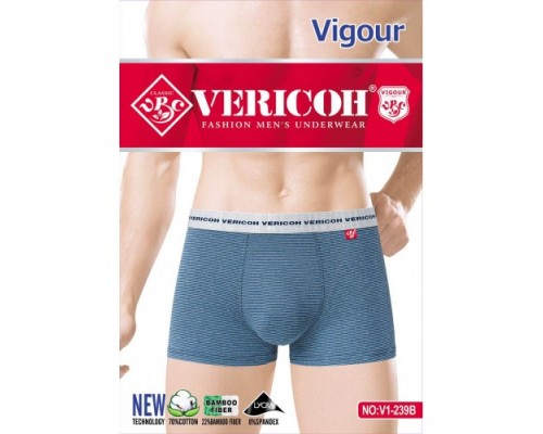 0Бокс. чоловічі Коттон+бамбук VERICON 239 асорті XL-4XL (12/6 шт в уп)