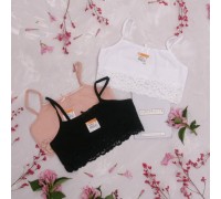 ТОП подросток Nicoletta 78933-7 Коттон узкая бретель   (10 шт. в уп.)