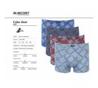 боксеры Инконт Хлопок 1685 ассорти ХL-4XL  (12/6шт)