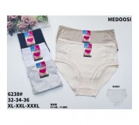 Трусы жен. MEDOSI 6238 ассорти  XL-3XL (24шт в уп.)