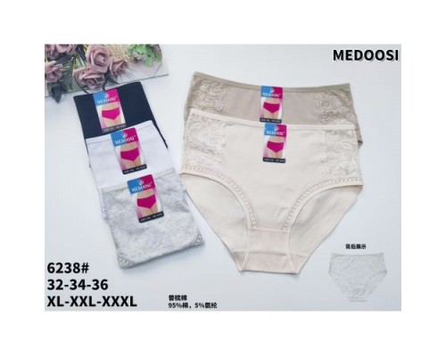 Трусы жен. MEDOSI 6238 ассорти  XL-3XL (24шт в уп.)