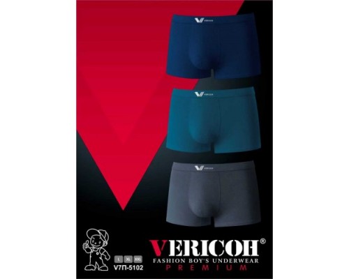 0Бокс. підліткові Коттон VERICON 5102 асорті L-2XL 8-14 років (12/6 шт в уп)