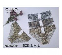 Труси жін. UONO 520  поліамід безшовні асорті S-L (24 шт в уп.)