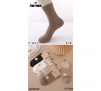 Шкарпетки жін. середні Ластівка 1102-1 Котон асорті 37-41 (10 шт в уп)