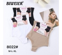 Утяжка фібра BIWIER 8022 білий, бежевий, чорний М-XL (12 шт. в уп)
