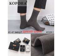 Шкарпетки чоловік. високий Дикий шовк  анти-ні, ароматні, Корона 229-1 асорті 41-47 ( 3 шт в уп)