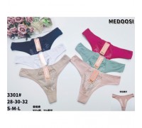 Стринги  жен. MEDOSI 3301  ассорти р-р S-L (24шт в уп.)