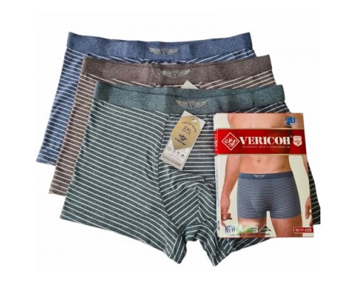 0Бокс. мужские Коттон+бамбук VERICON 252 ассорти XL-4XL (12/6 шт в уп)