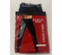 Термо кальсони чоловік. KARLO K001 Чорний L-3XL ( 4 шт в упаковці)