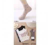 Шкарпетки жін. короткі Котон Ластівка 1990-1 асорті 37-41 (10 шт в уп)