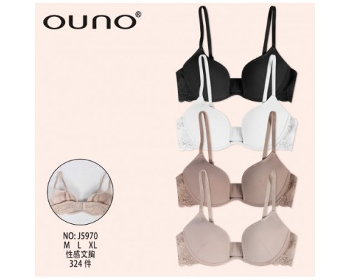 Топ  жен. OUNO 5970  в рубчик на застежке сзади ассорти  M-XL (12 шт в уп.)