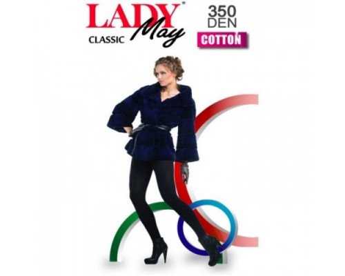 Колготки женские LADY MAY 11В202К 350d  черный  р-р 3