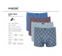 боксеры Инконт Хлопок 1706 ассорти ХL-4XL  (12/6шт)