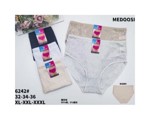 Трусы жен. MEDOSI 6242 ассорти р-р XL-3XL (24шт в уп.)