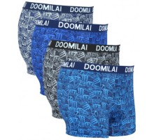 Чоловік. Боксери Стрейч + бамбук DOOMILAI D-01876 асорті ХL-4XL (6шт.)