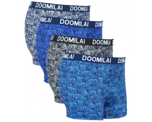 Чоловік. Боксери Стрейч + бамбук DOOMILAI D-01876 асорті ХL-4XL (6шт.)