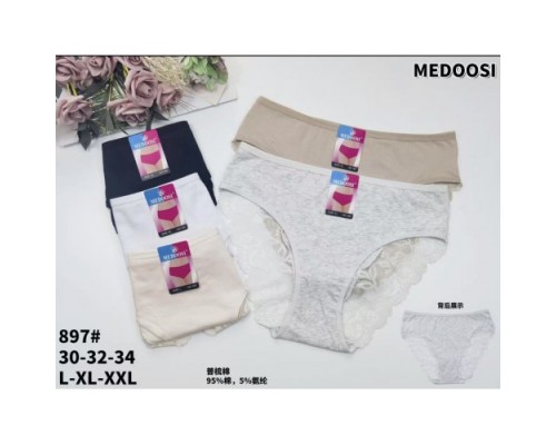 Труси дружин. MEDOSI 897 асорті L-2XL (24шт в уп.)