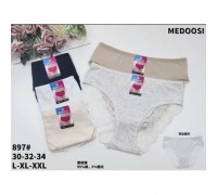 Трусы жен. MEDOSI 897 ассорти  L-2XL (24шт в уп.)