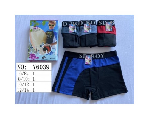 Боксеры подросток Коттон SD BOY6039 ассорти 6-8; 8-10; 10-12; 12-14 лет (12/6 шт в уп)
