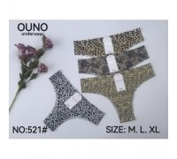 Труси жін. UONO 521  поліамід безшовні асорті M-XL (24 шт в уп.)