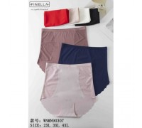 Трусы жен. FINELLA 90307 бесшовные ассорти р-р 2ХL-4XL ( 24шт в уп.)