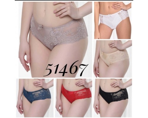 Трусики Утяжка Lanny MODE 51467 ваніль М-3XL (6 шт. в уп.)