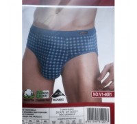 Плавки чоловічі Коттон+бамбук VERICON 4081 асорті XL-4XL (12/6 шт в уп)