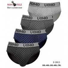 Плавки муж. батал UOMO 5913 ассорти 3XL-7XL (12 шт. в уп.)