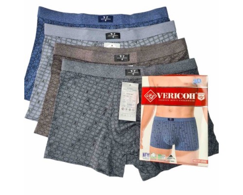 0Бокс. мужские Коттон+бамбук VERICON 280 ассорти XL-4XL (12/6 шт в уп)