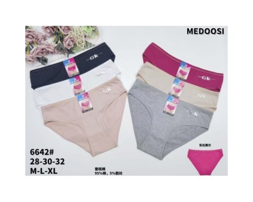 Трусы жен. MEDOSI 6642  ассорти р-р М-XL ( 24 шт в уп.)