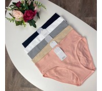 Труси дружин. UONO 3901 в рубчик асорті S/ML-XL (24 шт в уп.)