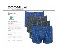 Муж. Боксеры Стрейч+Бамбук DOOMILAI D-01877 ассорти ХL-4XL (6шт.)