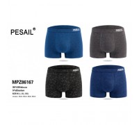 Боксеры мужские PESAIL 86167  коттон ассорти М-2XL ( 12 шт в уп)