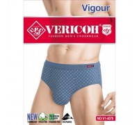 Плавки мужские Коттон+бамбук VERICON 1-4078 ассорти XL-4XL (12/6 шт в уп)
