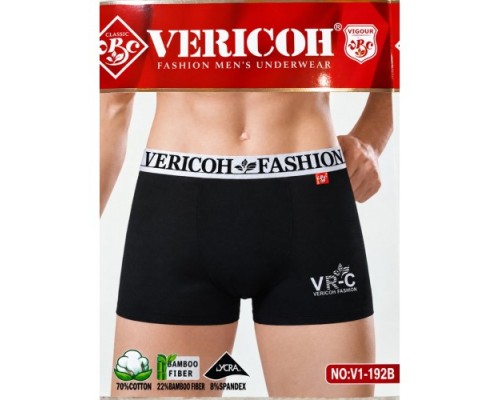 0Бокс. чоловічі Коттон+бамбук VERICON 192 асорті XL-4XL (12/6 шт в уп)