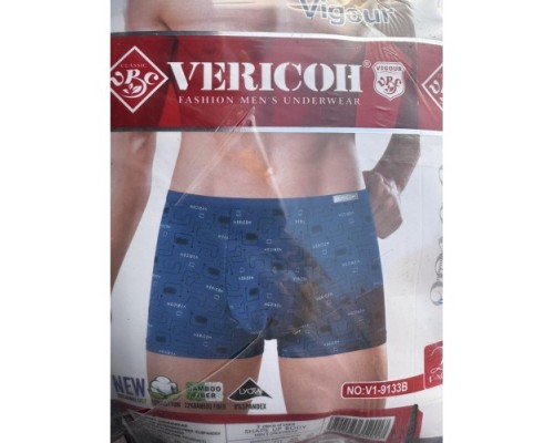 0Бокс. чоловічі Коттон+бамбук VERICON 9133 асорті XL-4XL (12/6 шт в уп)
