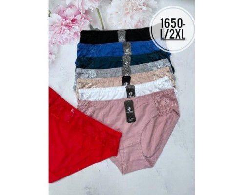 Труси дружин. АNTTIFU 1650 Коттон асорті L-2XL (24 шт в уп)