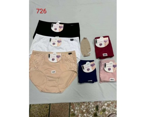 Труси дружин. Коттон MeLiMe 726 асорті р-р XL-3XL (24 шт в уп.)