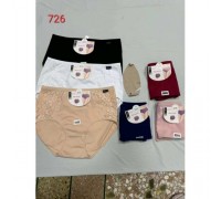 Трусы жен. Коттон MeLiMe 726  ассорти р-р XL-3XL ( 24 шт в уп.)