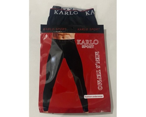 Термо кальсоны  муж. KARLO K001  Черн.  L