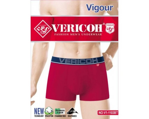 0Бокс. чоловічі Коттон VERICON 1103 асорті 2XL-4XL (12/6 шт в уп)