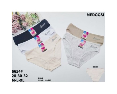 Трусы жен. MEDOSI 6654  ассорти р-р М-XL ( 24 шт в уп.)