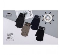 Перчатки муж.   шерсть Корона 8230 ассорти 2XL  (12 шт в уп)